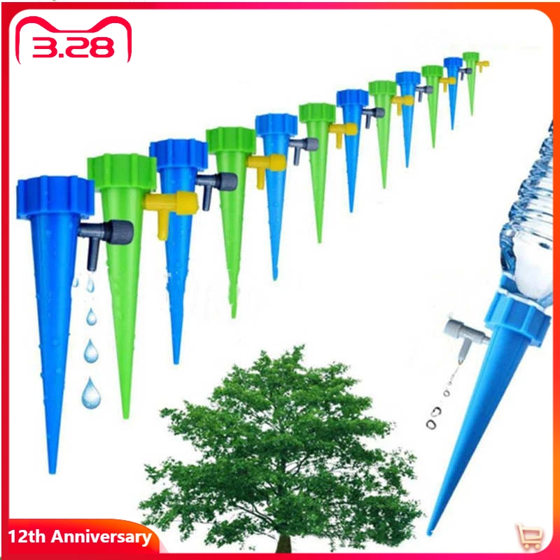 

3Pcs Garden Automatic Drip Cone Lazy Watering Dripper Spike Plant Flower Fountain Irrigation System Practical watering Sprinkler