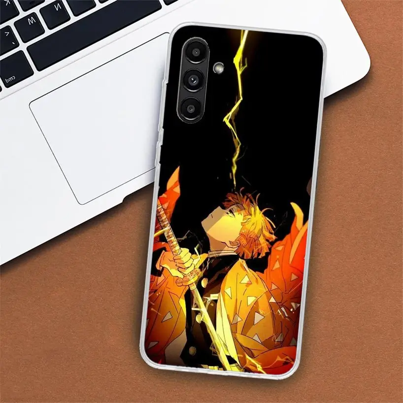 Фото Чехол для телефона Demon Slayer Agatsuma Zenitsu для Samsung Galaxy A51 A71 A50 A70 A40 A30 A20E A10 A41 A31 A21S A11 A01 A6 A8 + A7 A9 №3