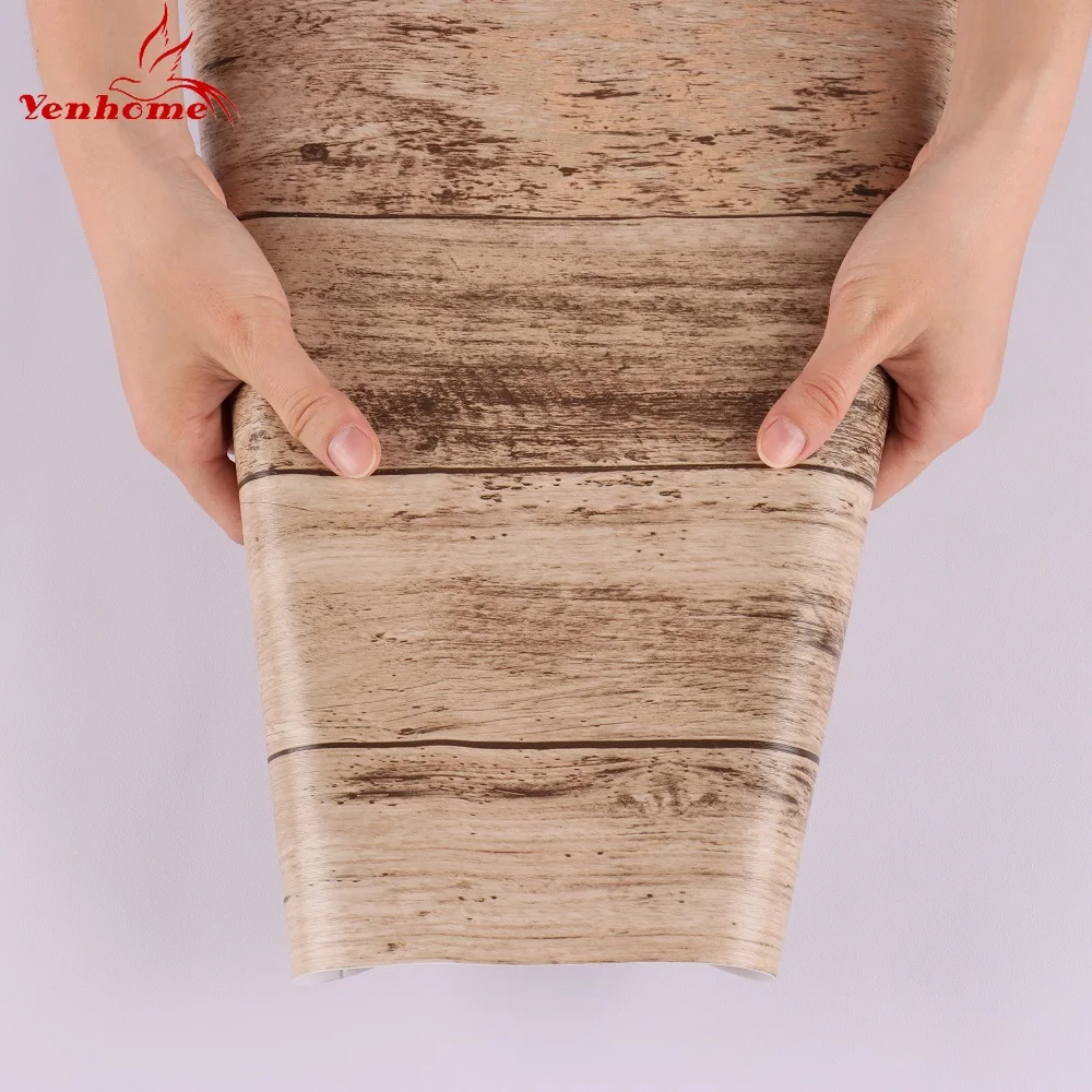 

Wood Style PVC Self-adhesive Wallpaper DIY Waterproof Table Stickers Home Decorative Film Kitchen Bathroom Peel And Stick Decals