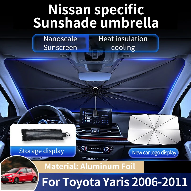

for Toyota Yaris Vitz Daihatsu Charade XP90 2006~2011 Car Front Window Sunshade Covers Sun Shade Protector Parasol Accessories