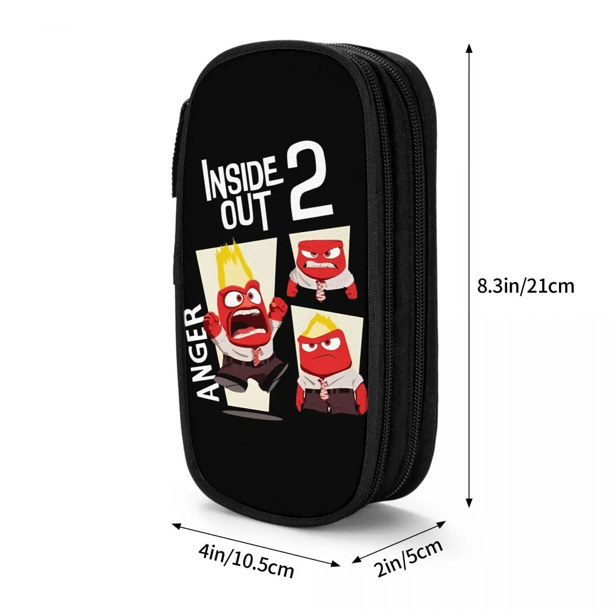 Женский школьный пенал с эмоциями Anger модель 2024 вместительные детские школьные