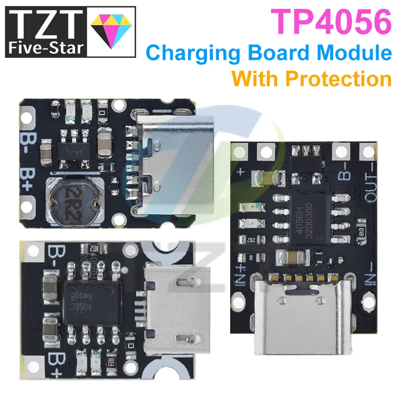 Tp4057 Module Mini Литиевая батарея TP4057 1A с защитой от зарядки TZT | AliExpress