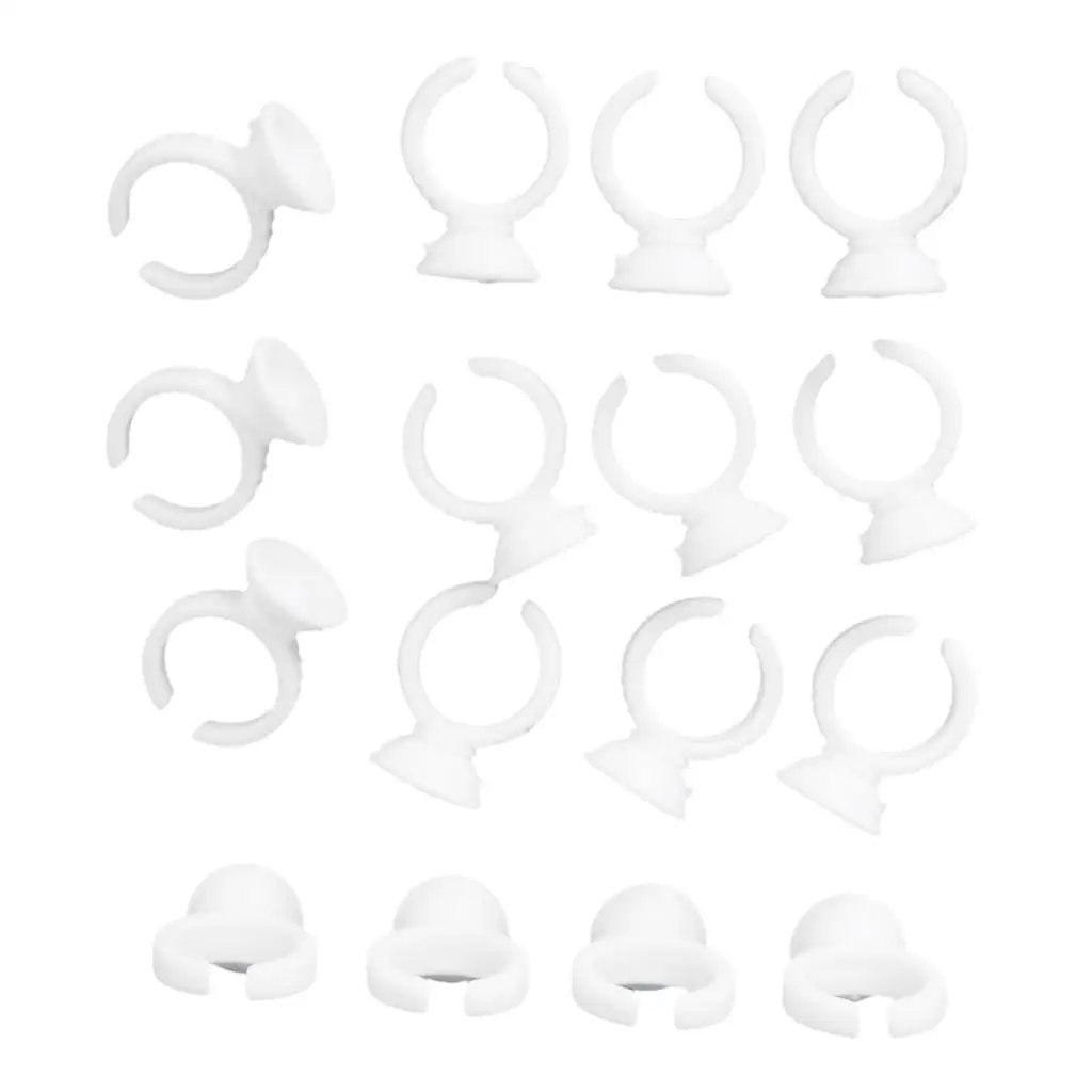 100шт клей для ресниц одноразовый держатель чернил татуировки кольцо поддон