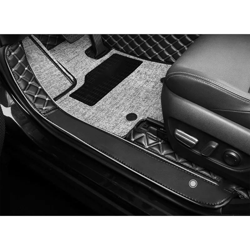 

Напольные коврики для Toyota Harrier Venza 2021 2022, автомобильный коврик, кожаный водонепроницаемый коврик для ног, Черный Полный Чехол, аксессуары