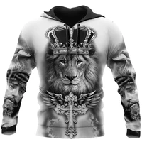 spring and autumn new tiger lion print mens 3d printed hoodie zipper shirt trend casual fashion mens and womens sweaters