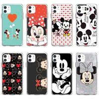 for iphone 10 11 12 13 mini pro 4s 5s se 5c 6 6s 7 8 x xr xs plus max 2020 mickey and minnie colorful cute silicone bag case