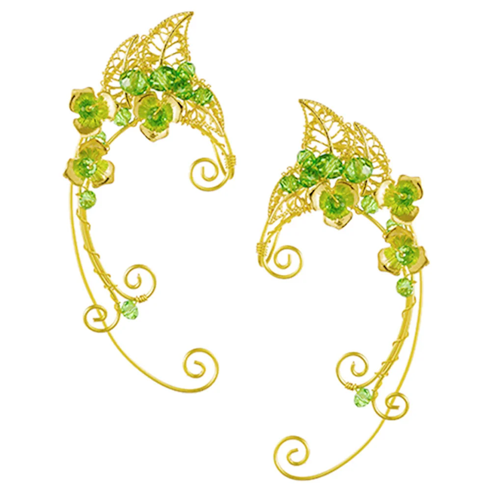 

1 Pair Elf Earrings Women Ear Cuffs Non Ear Cuffs Fairy Cosplay Elf Cuff Earrings