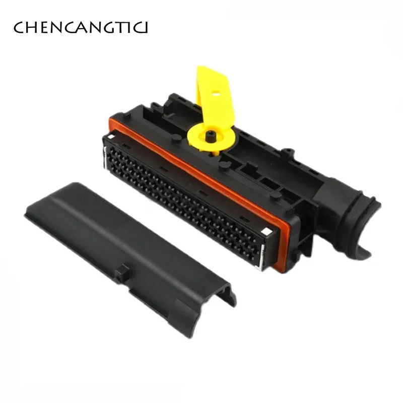 

1 комплект, 55-контактный модуль, автомобильный кабельный разъем, электрический ЭБУ для автомобиля, грузовика, женская вилка, жгут проводов и клемма 1718248 -1