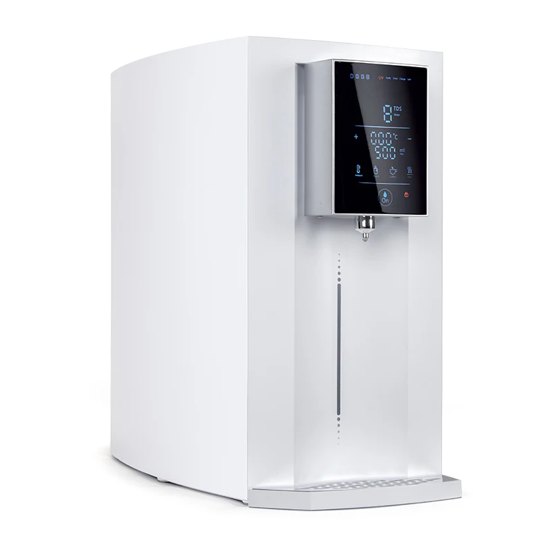 

Hot and Cold Water Dispenser Direct Drinking Desktop Reverse Osmosis Water filter purifier with RO system