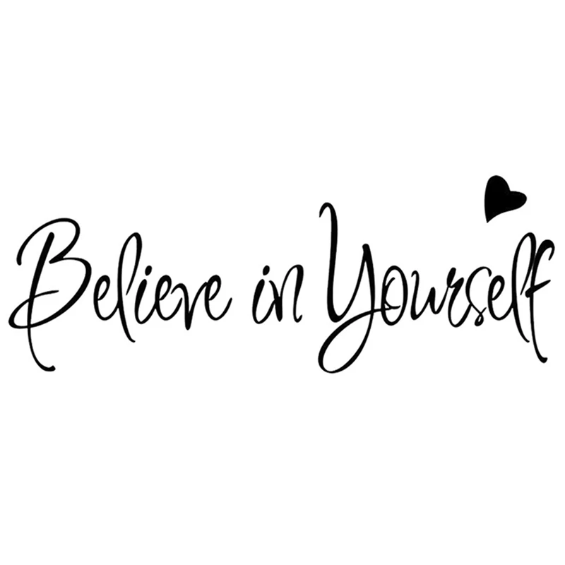

Inspirational Wall Decals Stickers,Believe In Yourself Positive Wall, Decor For Bedroom, Classroom, Office Gifts(1 PCS)