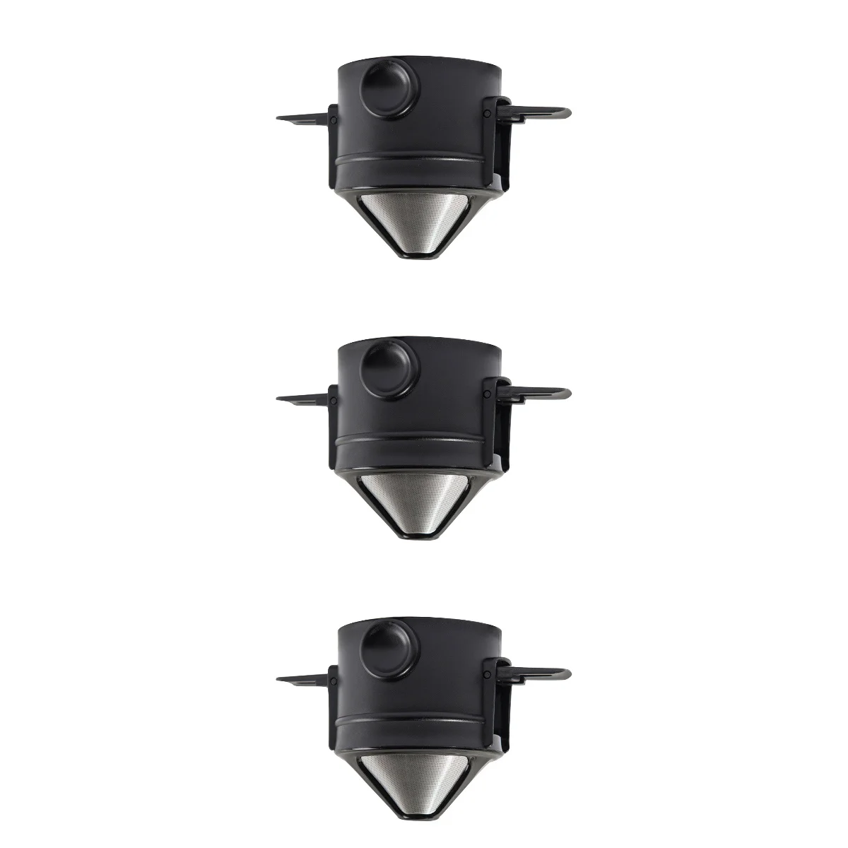 

Coffee Dripper Filter Cup Cone Single Over Metal Reusable Pour Hand Makers Steel Stainless Ground Slow One Foldable Drip