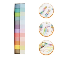 12 rolls diy multipurpose self adhesive colored tape painters tape paper tape labeling tape colored masking tape craft tape