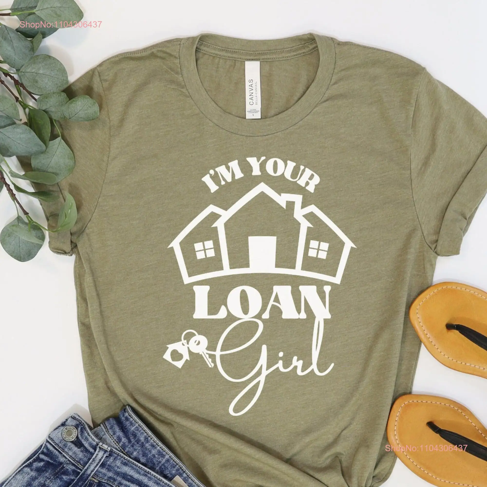 Mortgage Loan Officer T Shirt Lender Investor Real Estate Banker Home long or short sleeves