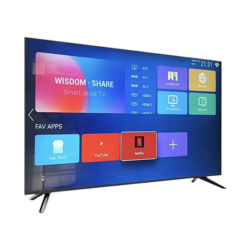 Китайский светодиодный телевизор qled tv 32 дюйма 85 дюймов 8k smart led 65 4k ultrad hd tv55