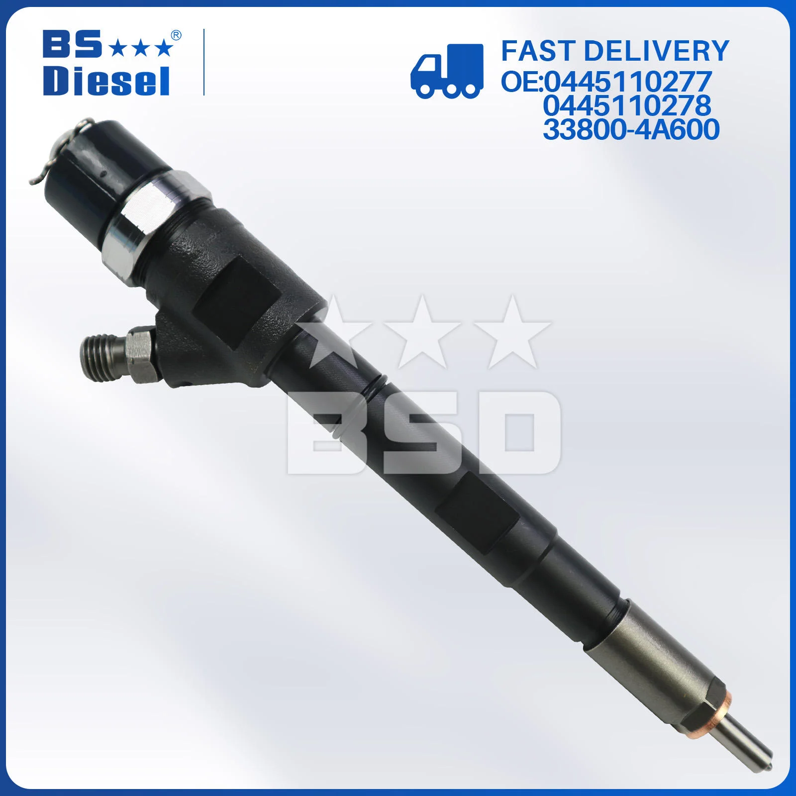 Фото Форсунки дизельного двигателя 33800-4A600 Common Rail 0445110278 0445110277 для Hyundai H1 2.5D H100 2.5D (1 шт./лот) №5