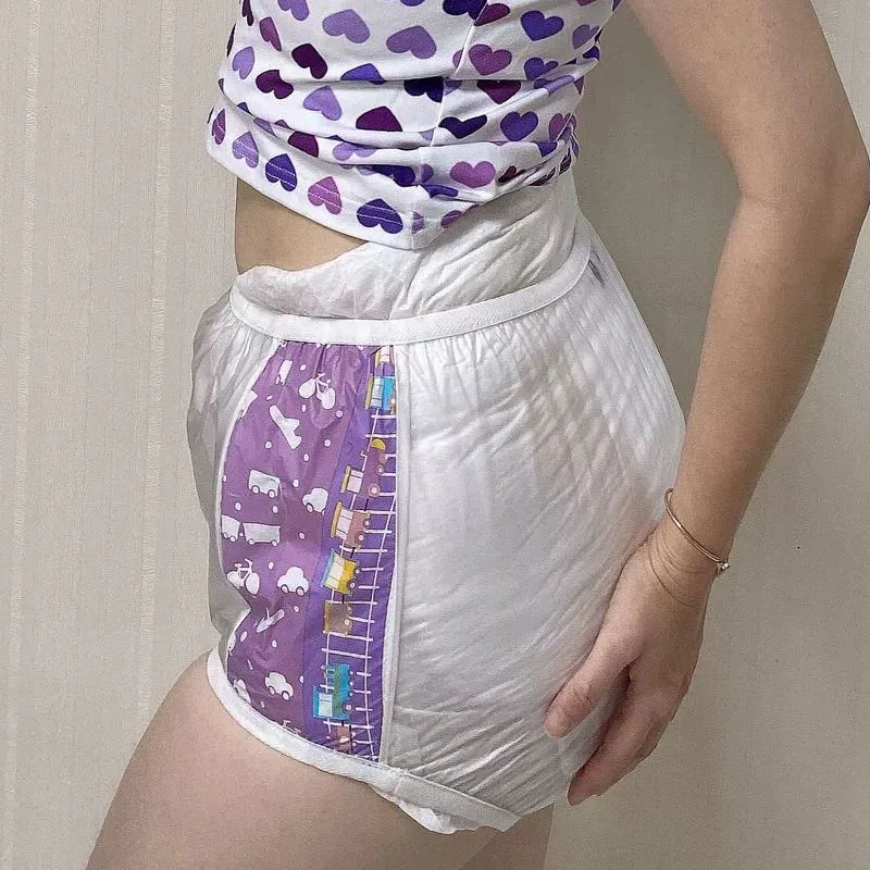 ABDL ПВХ прозрачные пластиковые трусы мягкие бесшумные многоразовые