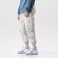 2021 hip hop casual pockets sweatpants male fashion trousers streetwear black mens harem joggers pants men cargo pants