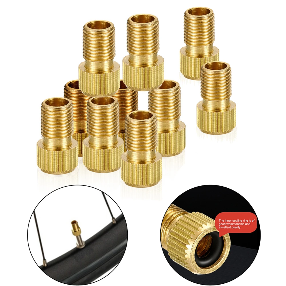 

Adapter Conversion Head Valve Adapter Presta To-Schrader 10pcs Bike Accessories Converter Cycling Parts Road Bike
