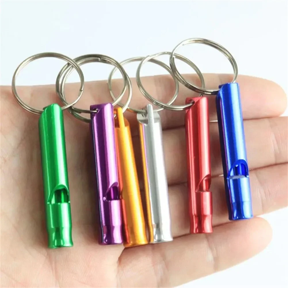 1 szt. 45x8mm ze stopu aluminium Mini gwizdek metalowy survivalowy Distress Pet Training karmienie pomocnik dla bezpieczeństwa pierwsza pomoc