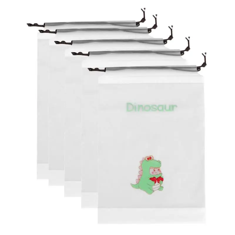 

Cartoon Drawstring Bag Anti-scratch Transparent Drawstring Storage Bags For Accessories Waterproof Reusable Drawstring Bag For