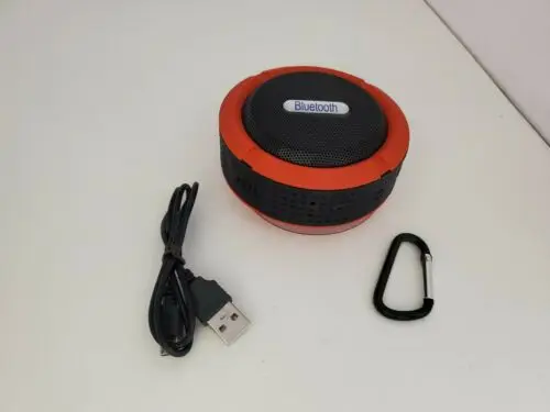 

Красный беспроводной водонепроницаемый Bluetooth-динамик с присоской и микрофоном D4