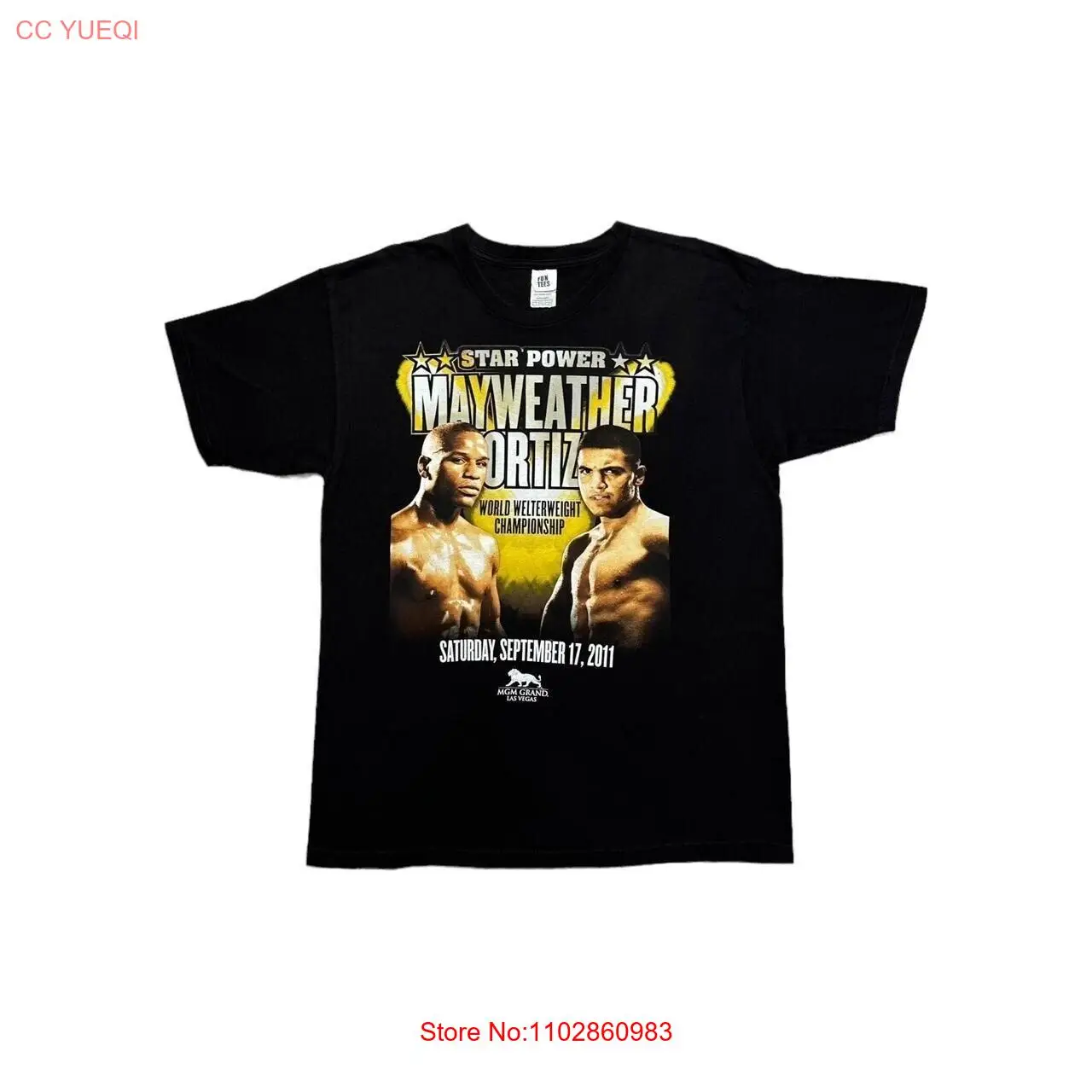 Боксерская футболка Mayweather vs Ortiz 2011 г.