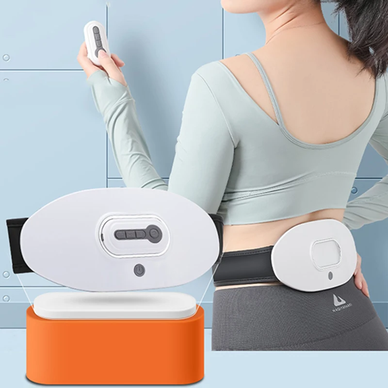 

Hot Compress Waist Massager TENS EMS Infrared Heating Relieves Lumbar Muscle Strain Wireless Remote Massage Home Relaxation Tool