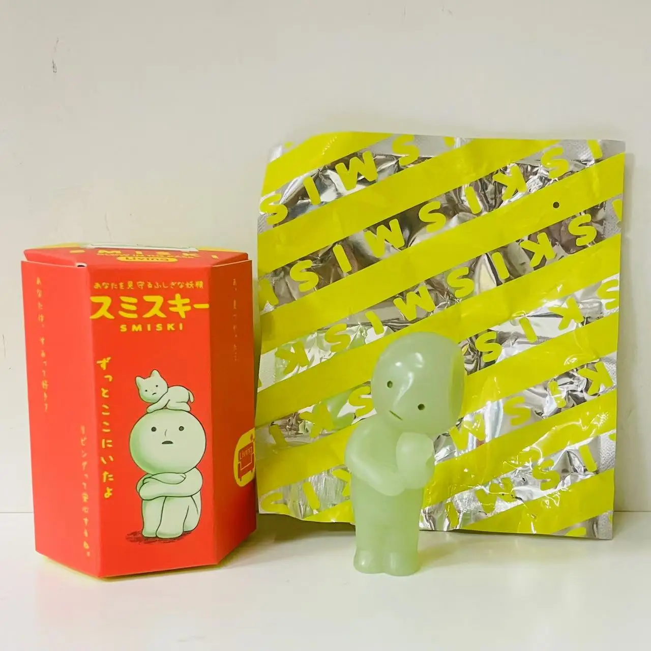 SMISKI lIVING серии серебристая зеленая кукла слепая коробка фигурки украшения модель