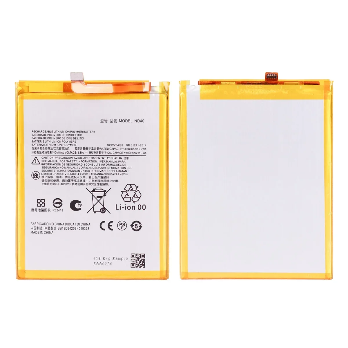 100% оригинальный аккумулятор ND40 4000 мАч для Motorola Moto Edge 30 XT2203 edge30 аккумуляторы