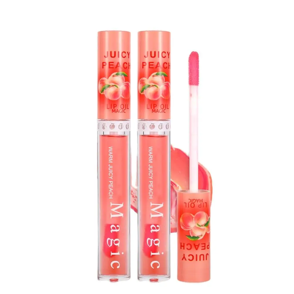 

Peach Lip Balm Temperature Changing Color Moisturizer Balm Lipstick Long-Lasting Waterproof Nourishment Natural Lips Care