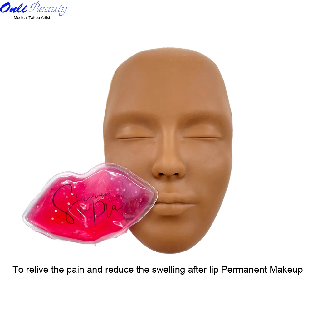 Гелевые пакеты для губ гибкая охлаждающая подкладка холодного компресса румян