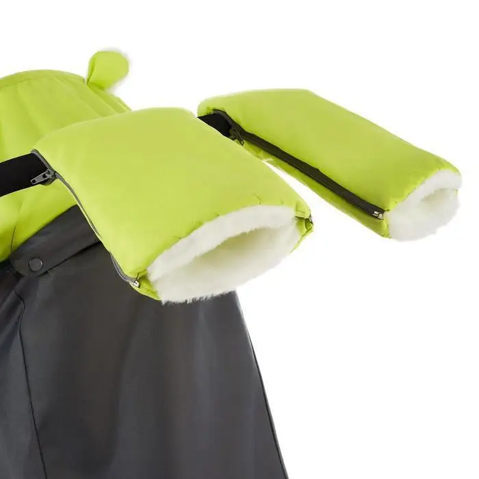 Санки коляска &quotНика Детям НД 7-6&quot рисунок с жирафом цвет лимонный механизм