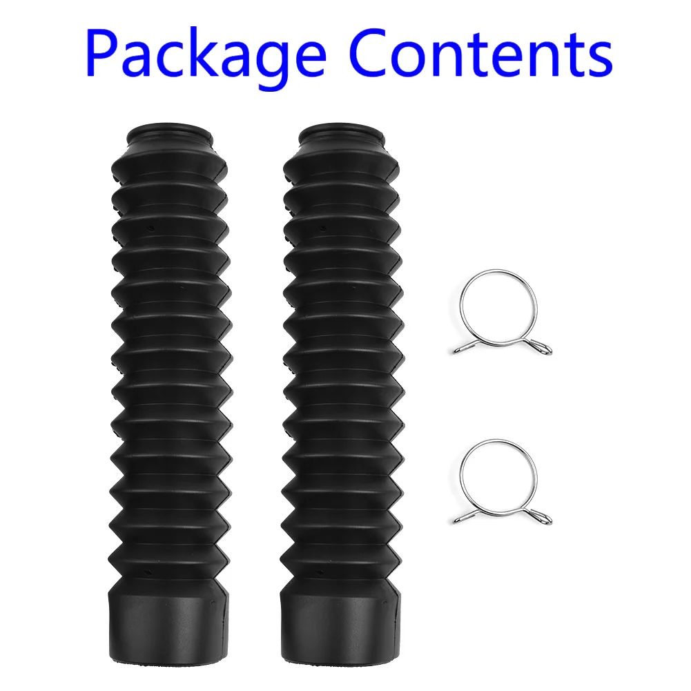 

13 Section Bellows 2pcs Bellows Black Boot Dust Fork Motorcycle Off-road Rubber Durable High quality Brand new