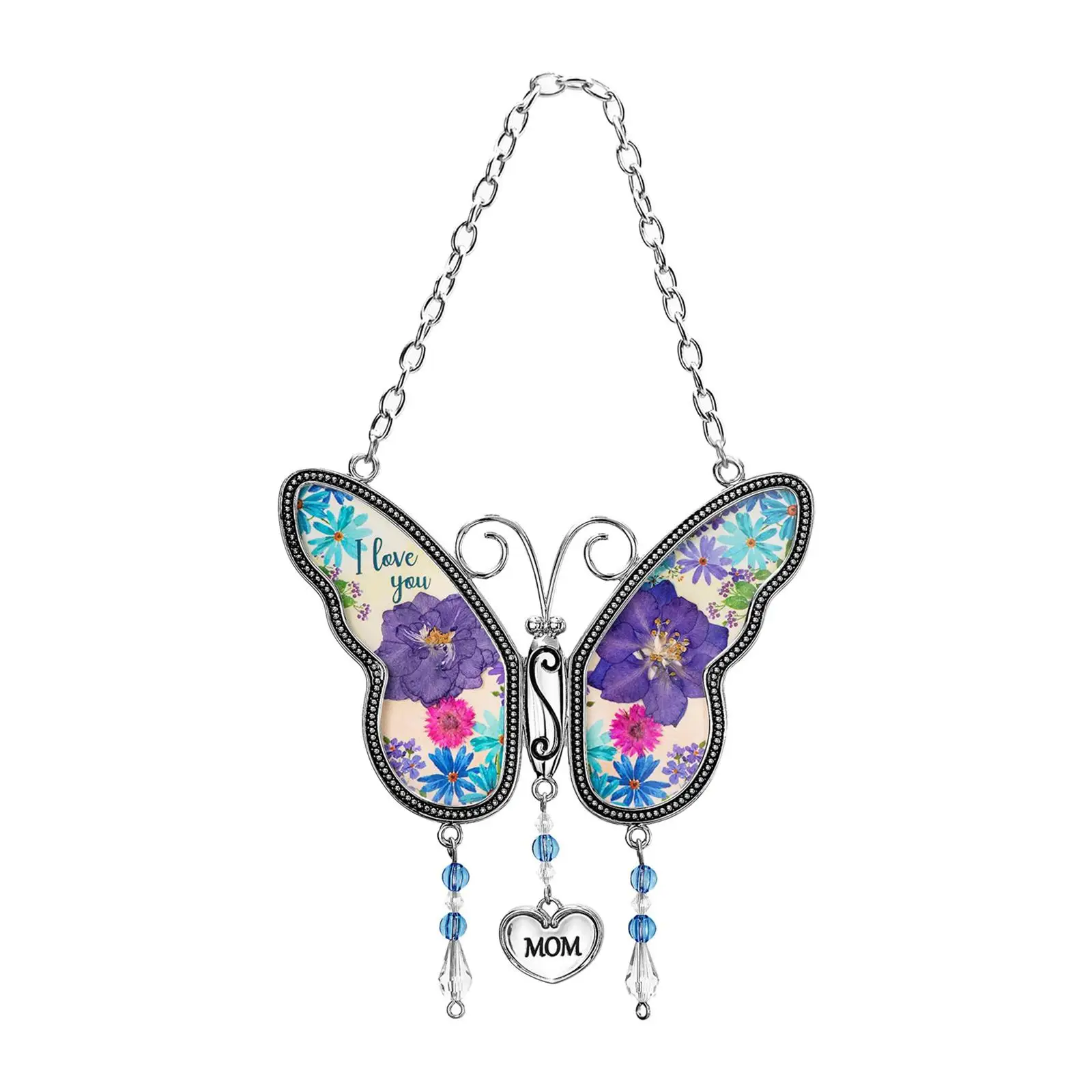 Подвеска-бабочка с подвеской украшение на день матери подарок для крыльца
