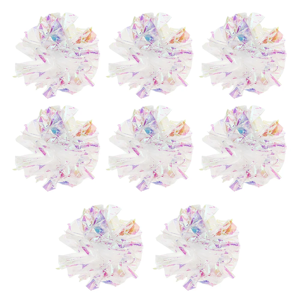 

8pcs Cat Crinkle Ball Sound Ball Toy Lightweight Crinkle Ball Toy (Random Color)