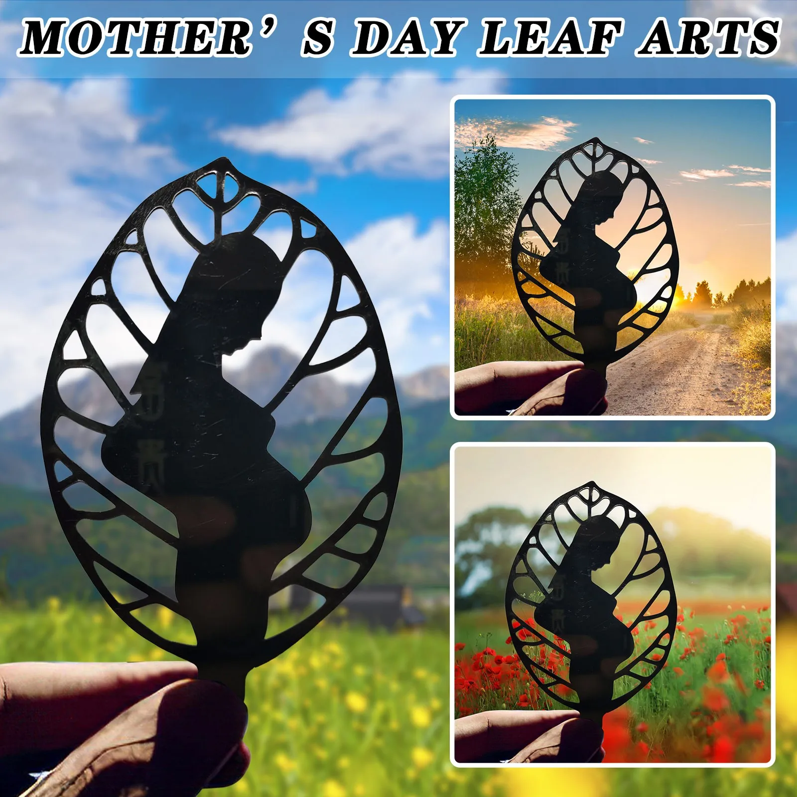 

"Mother's Life" Home Decoration Arts Metal Leaf All Stories Experience Record Party Holiday DIY Wall Decoration Mother Day Gift