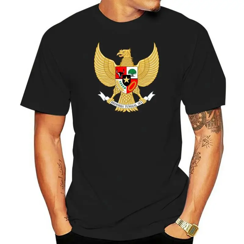 

Indonesian National Emblem T-Shirt Tee Shirt Free Sticker Indonesia Flag Idn Men Clothes Tee Shirt
