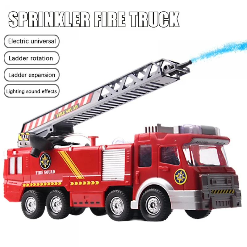 

Spray Water Gun Toy Truck Firetruck Fireman Sam Fire Truck Engine Vehicle Car Music Light Educational Boy Kids Toys Puzzle