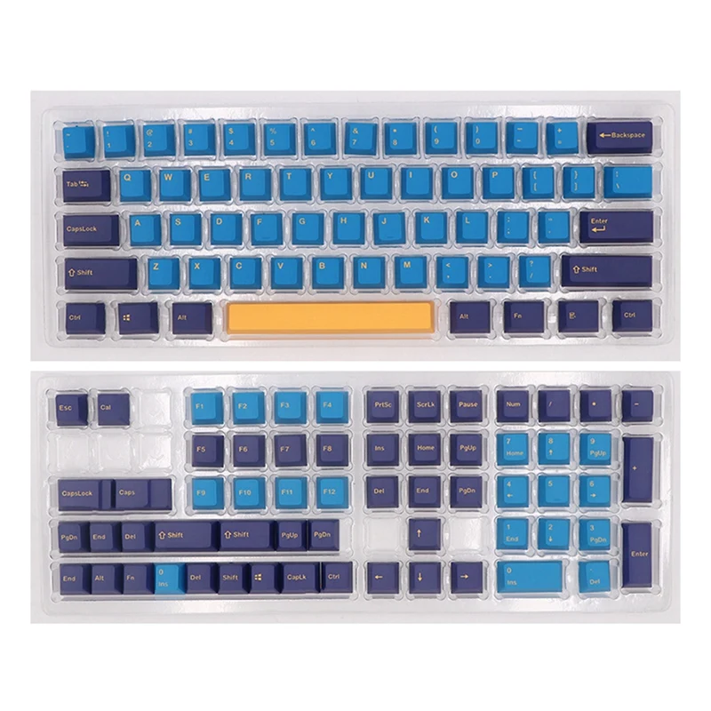 

Nautilus 123 Keys Double-Shot Two Color Font PBT Keycap for Wired USB Mechanical Keyboard Cherry MX Switch KEYCAPS
