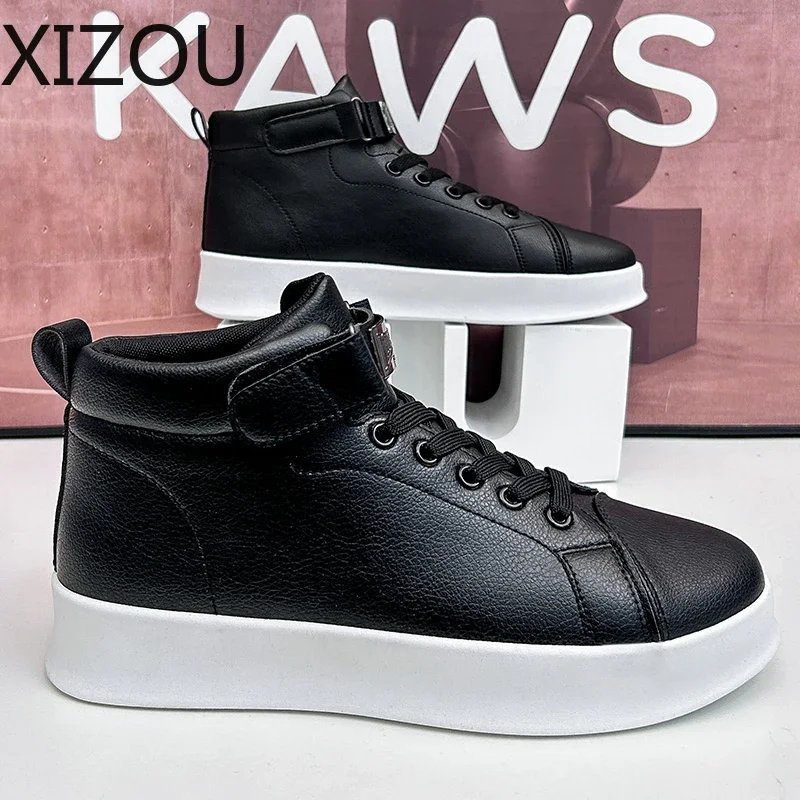Мужская повседневная обувь Кроссовки для мужчин Высокие кеды спортивная на