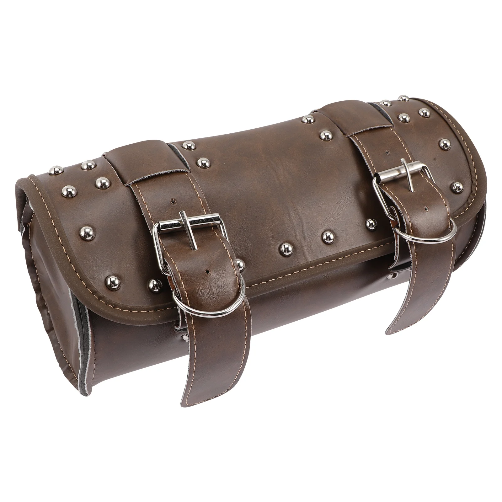 

Motorcycle Handlebar Bag PU Leather Tool Organizer Pouch for Bike Motorbike