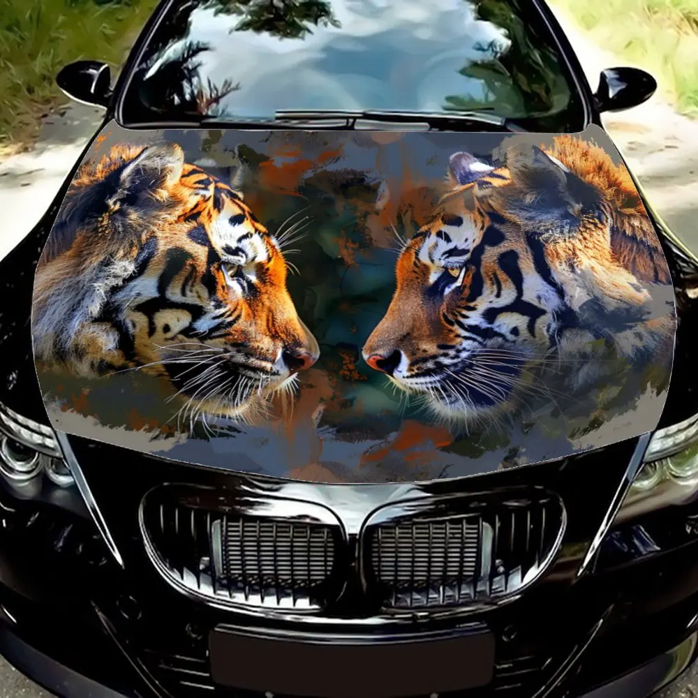 Чехол на автомобиль тему дикого тигра — защитите краску вашего автомобиля с