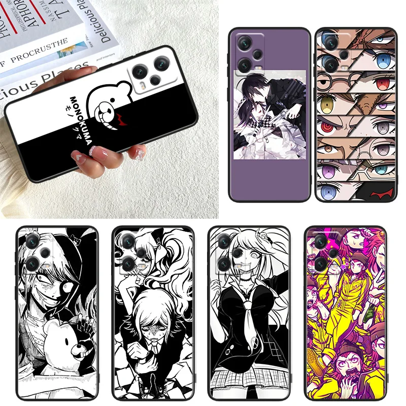 

Danganronpa Anime Phone Case For Xiaomi Redmi Note 11E 11T 11S 10T 10S 9S 9T 8T 7 Pro Plus Lite Max Black Cover