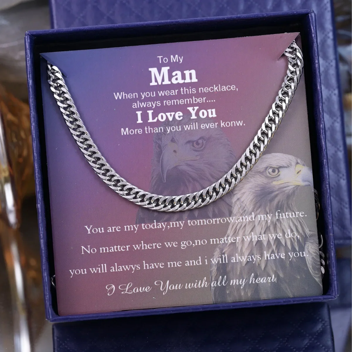 Уникальное кубинское ожерелье из титановой стали модное мужское подарок для