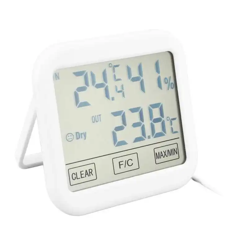

Household Indoor Thermometer Hygrometer Touch Screen Temperature Humidity Gauge for Home Room Office Thermometer