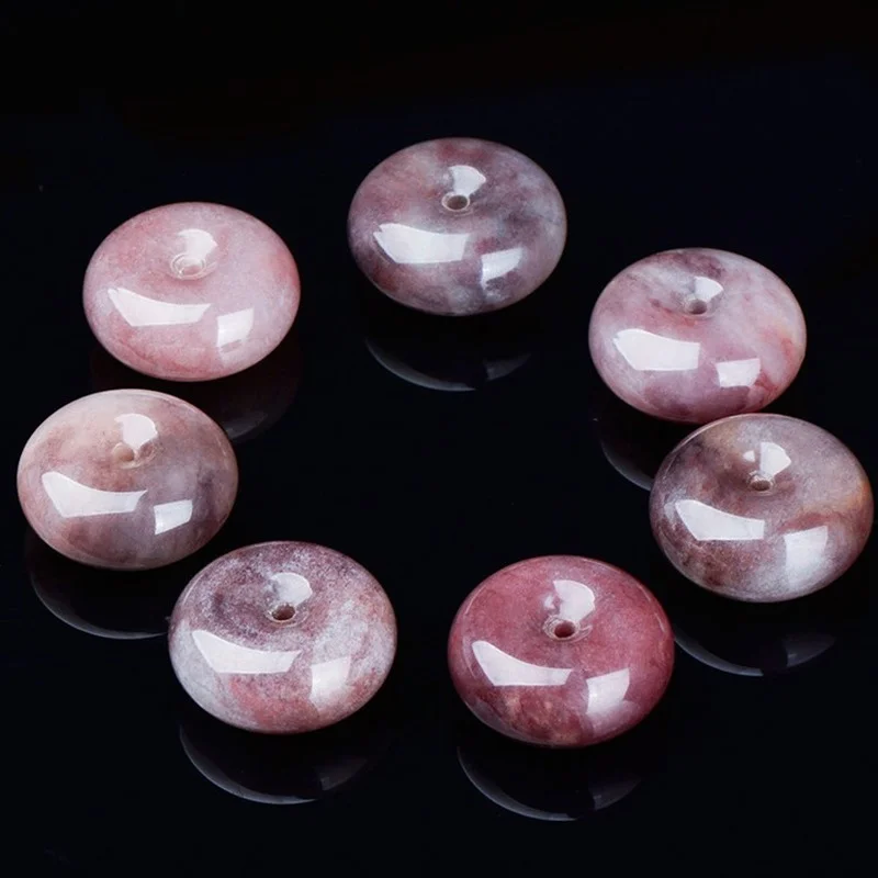 

Natural Violet Hand-carved Lucky Buckle Jade Pendant Fashion Boutique Men and Women Necklace Gift Accessories