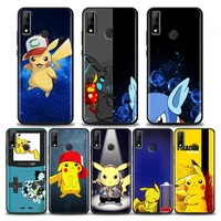 pokemon anime pikachu phone case for huawei y6 y7 y9 2019 y5p y6p y8s y8p y9a y7a mate 10 20 40 pro rs silicone case pikachu