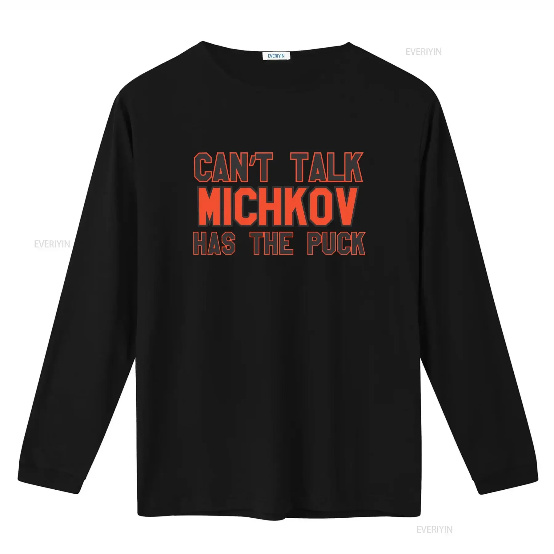 Фото Футболка Matvei Michkov Has the Puck Softstyle для фанатов хоккея Флайерс (Филадельфия), спортивная одежда для мужчин и женщин, винтажная, с эффектом потертости, на день рождения №3