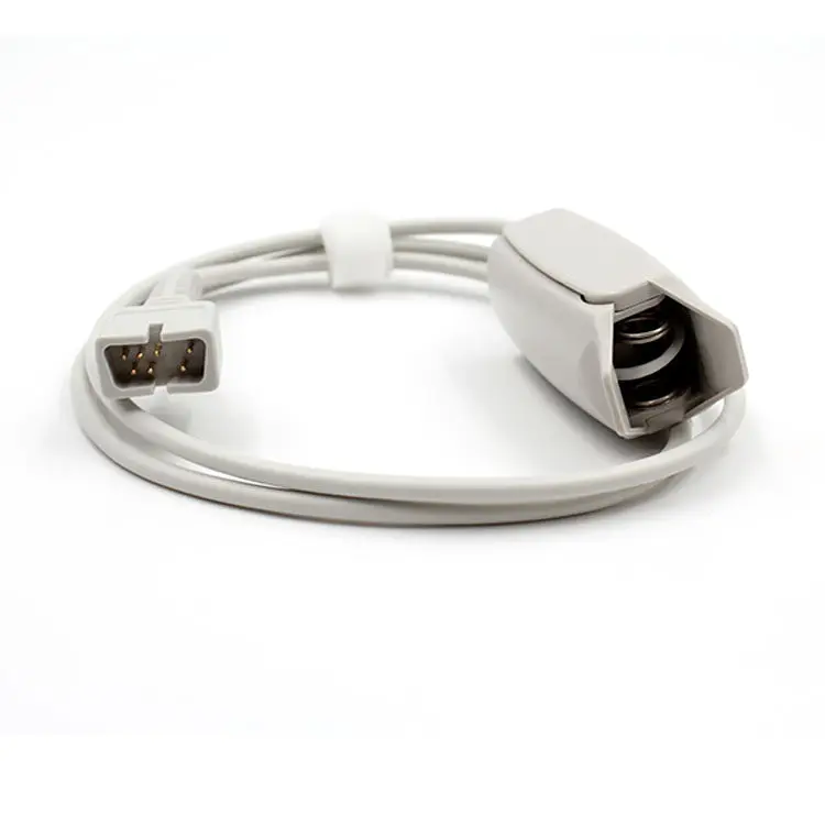 Фото Подходит для монитора ЭКГ Libang Edan H100B, M9, M99A, M8, M8A, M8B, датчик уровня кислорода в крови с пальцевым зажимом для взрослых. №1