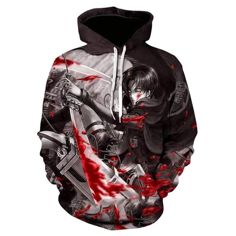 

Fashion Hoodies 3D Print Anime Attack On Titan Hoodie Sweatshirt Men Casual Streetwear Pullover